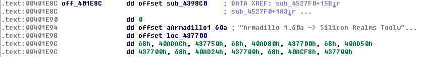 0x401e8c处的部分数组数据<spandata-label="fig:PEID8_PNG"></span>